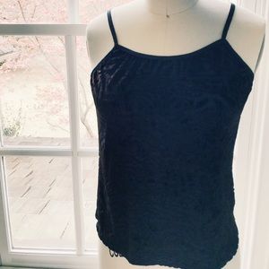 Black Velvet Tiger Print Cami